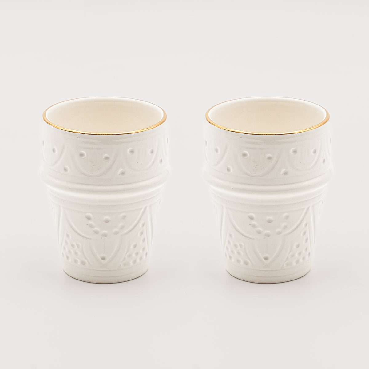 Medium Beldi Cups (Set of 2) - White – Kay Home